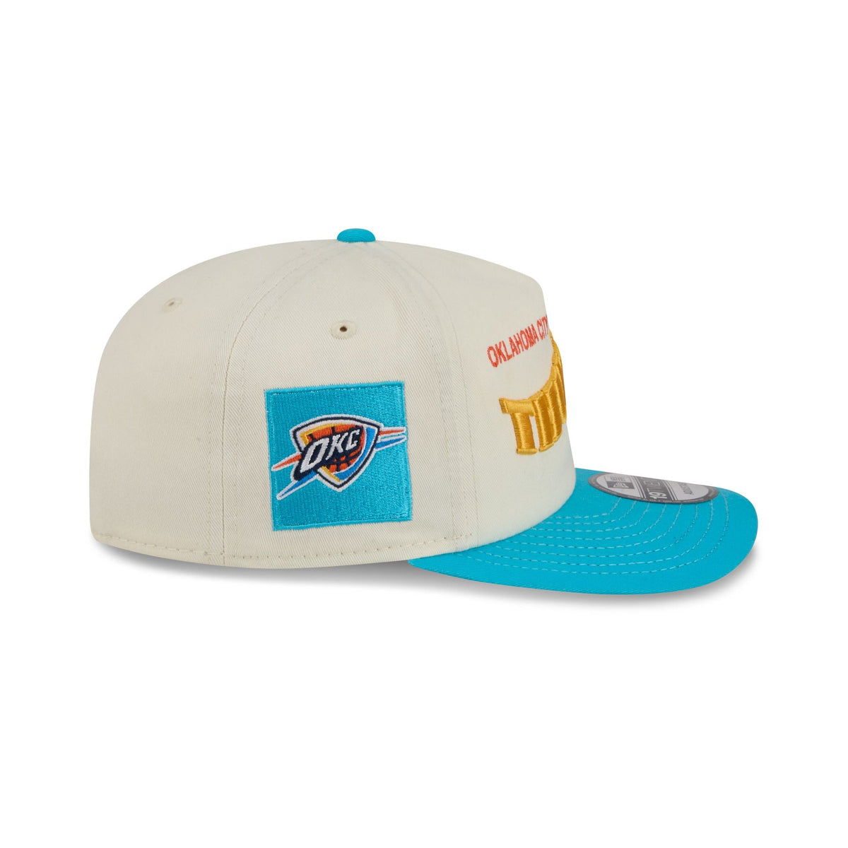 Oklahoma City Thunder Conference Script Chrome White 19TWENTY Adjustable Hat