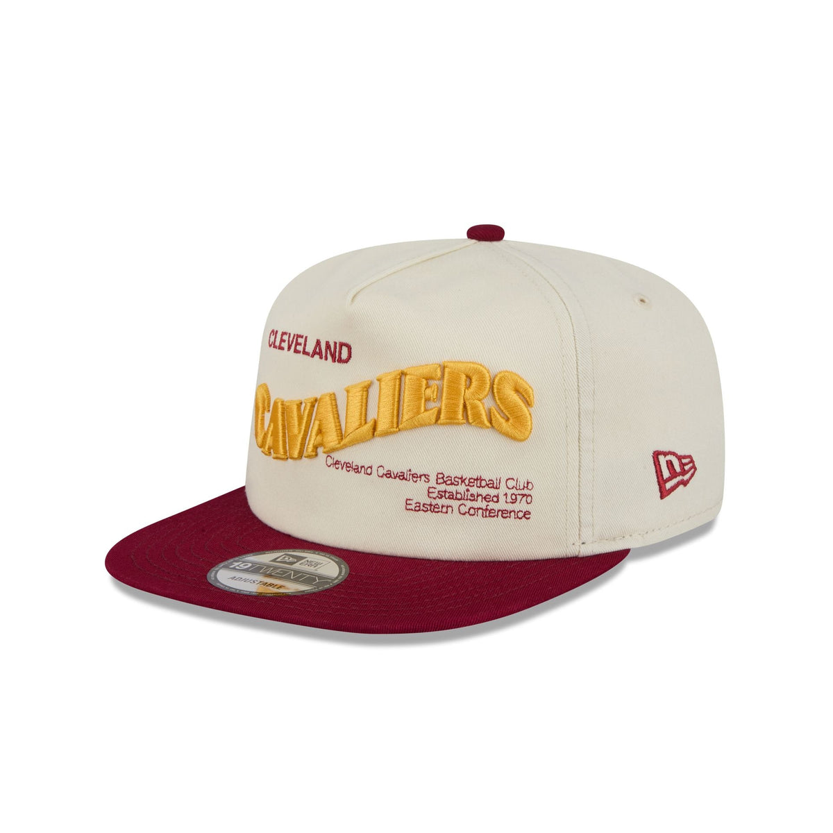 Cleveland Cavaliers Conference Script Chrome White 19TWENTY Adjustable Hat