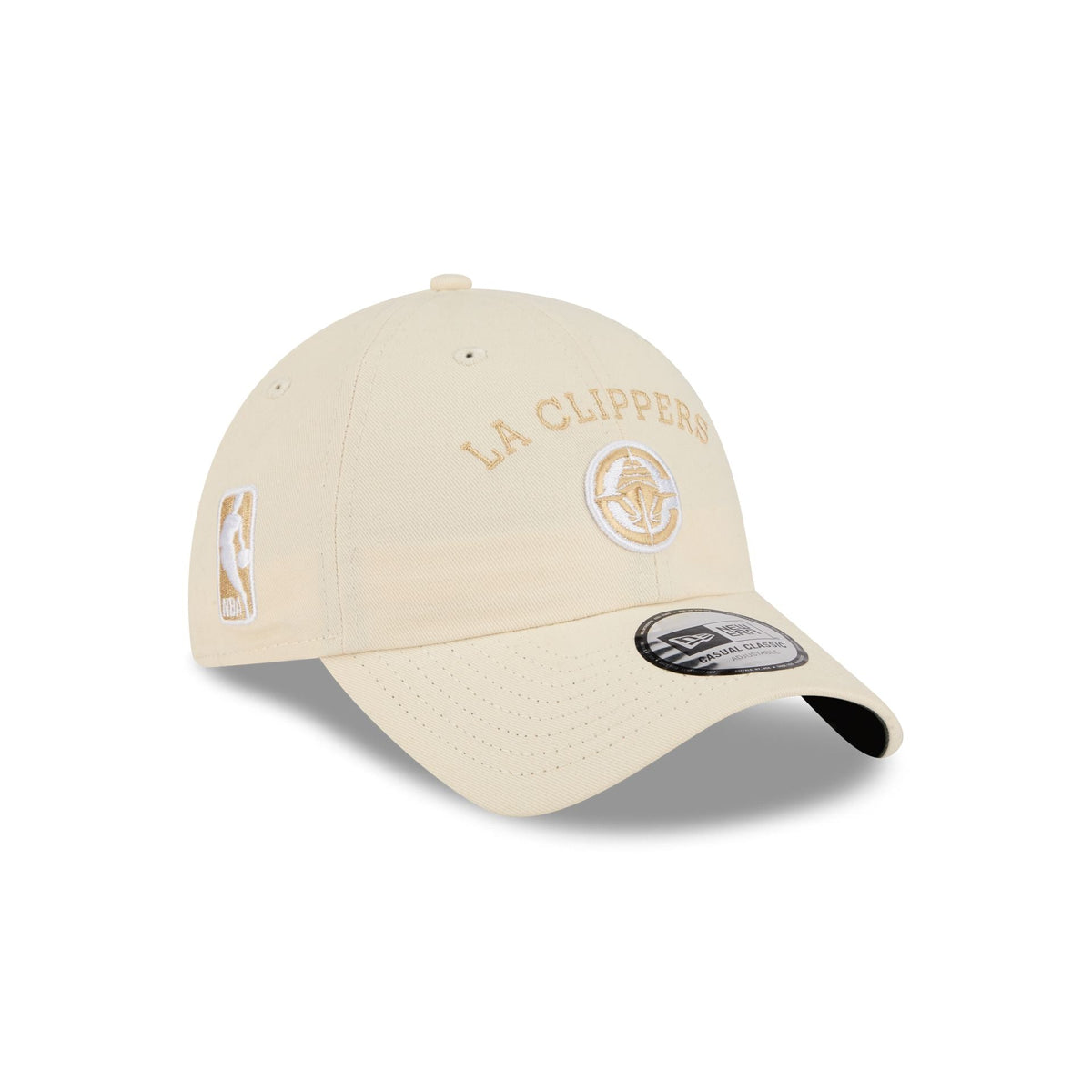 Los Angeles Clippers Team Logo Cream Casual Classic Adjustable Hat