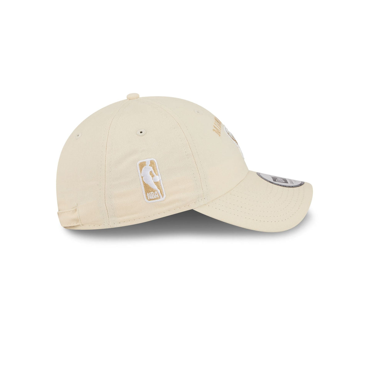 Milwaukee Bucks Team Logo Cream Casual Classic Adjustable Hat