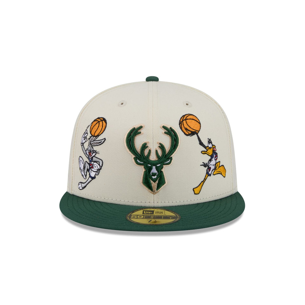 Space Jam x Milwaukee Bucks Tune Squad Chrome White 59FIFTY Fitted Hat