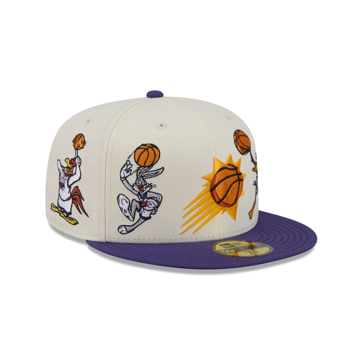 Space Jam x Phoenix Suns Tune Squad Chrome White 59FIFTY Fitted Hat
