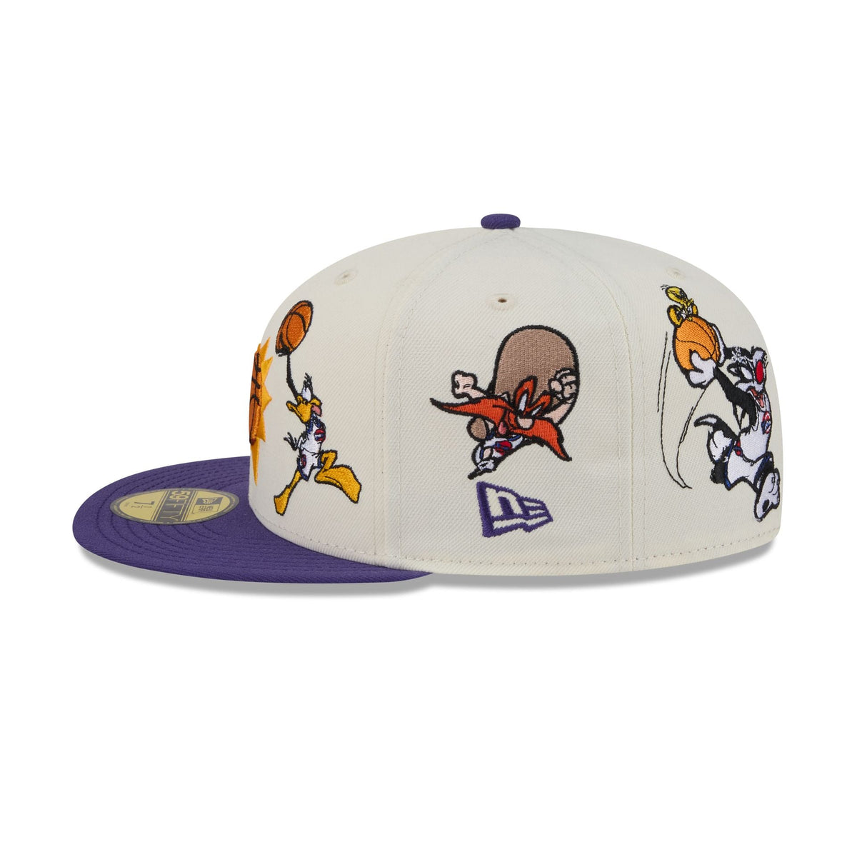 Space Jam x Phoenix Suns Tune Squad Chrome White 59FIFTY Fitted Hat