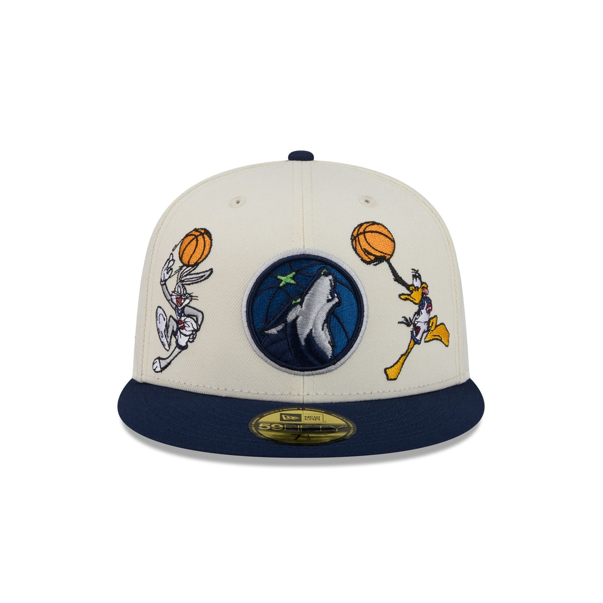 Space Jam x Minnesota Timberwolves Tune Squad Chrome White 59FIFTY Fitted Hat