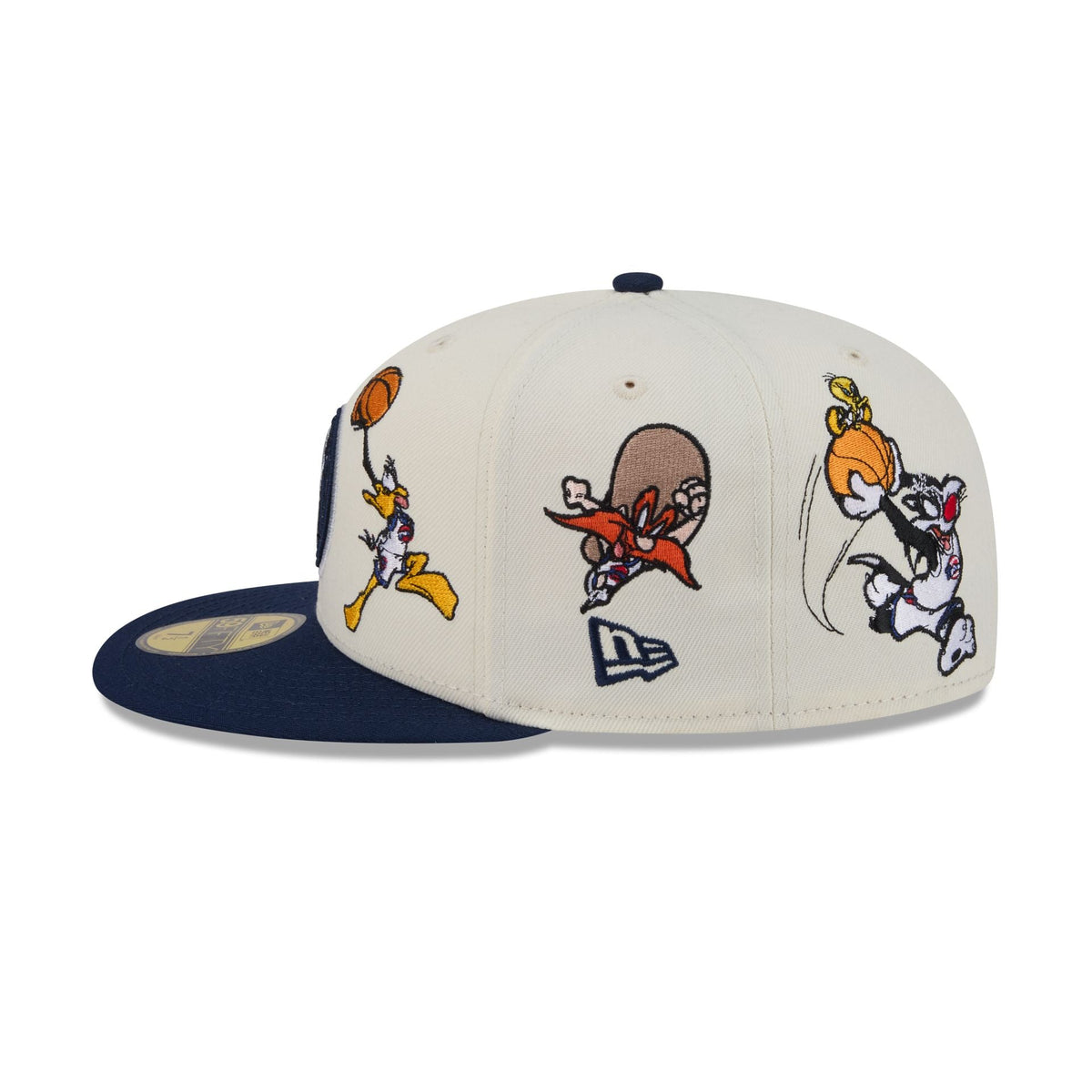 Space Jam x Minnesota Timberwolves Tune Squad Chrome White 59FIFTY Fitted Hat
