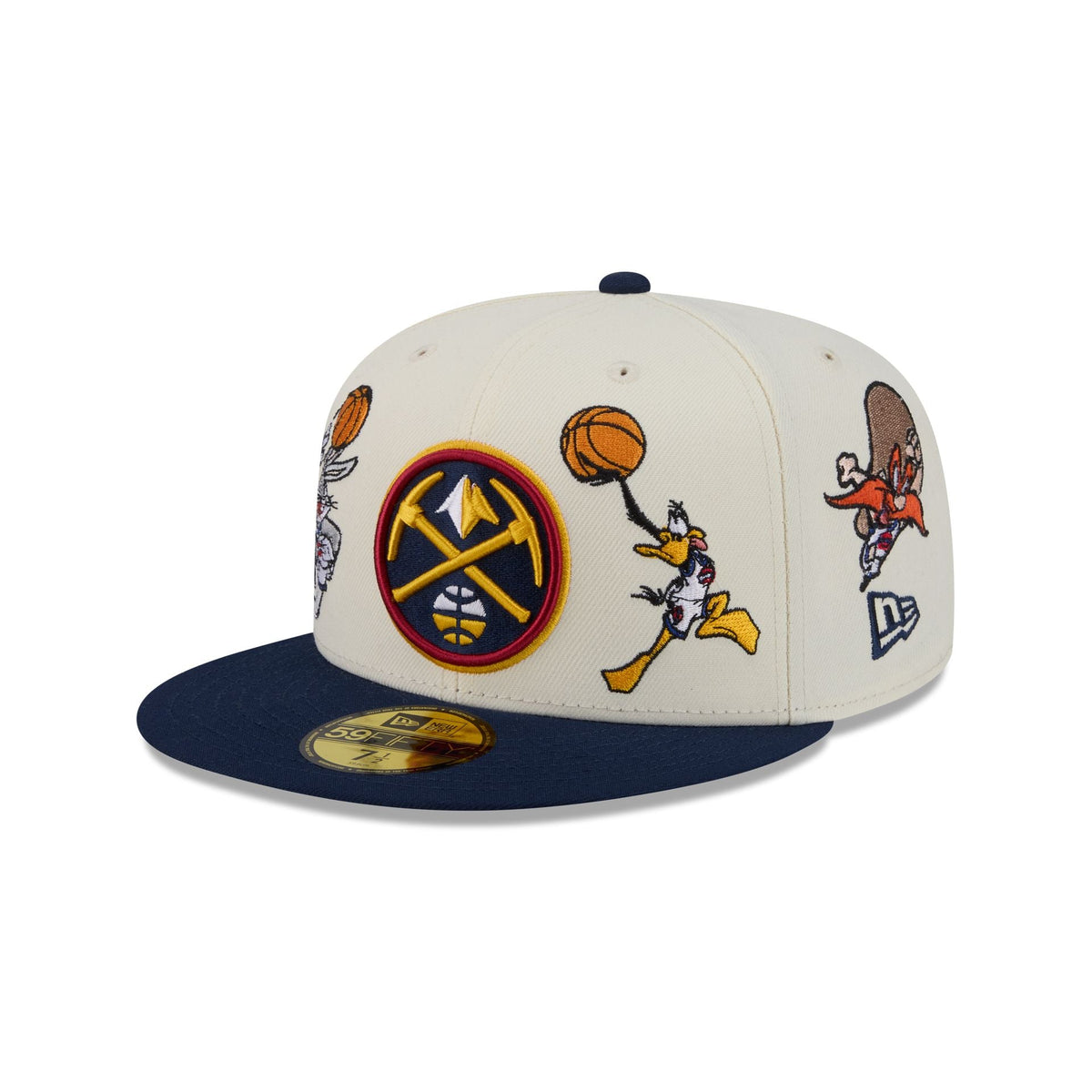 Space Jam x Denver Nuggets Tune Squad Chrome White 59FIFTY Fitted Hat