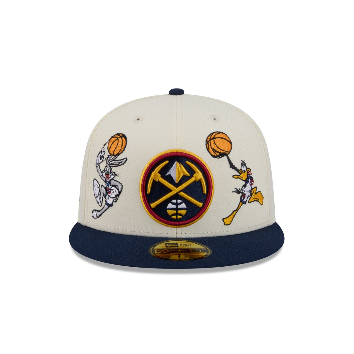 Space Jam x Denver Nuggets Tune Squad Chrome White 59FIFTY Fitted Hat