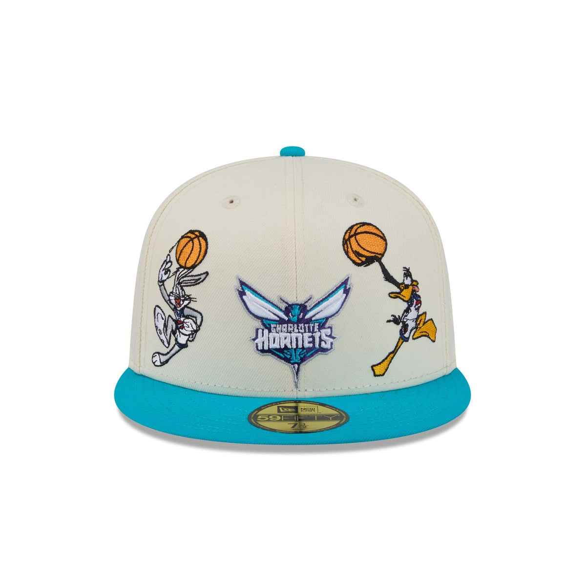 Space Jam x Charlotte Hornets Tune Squad Chrome White 59FIFTY Fitted Hat