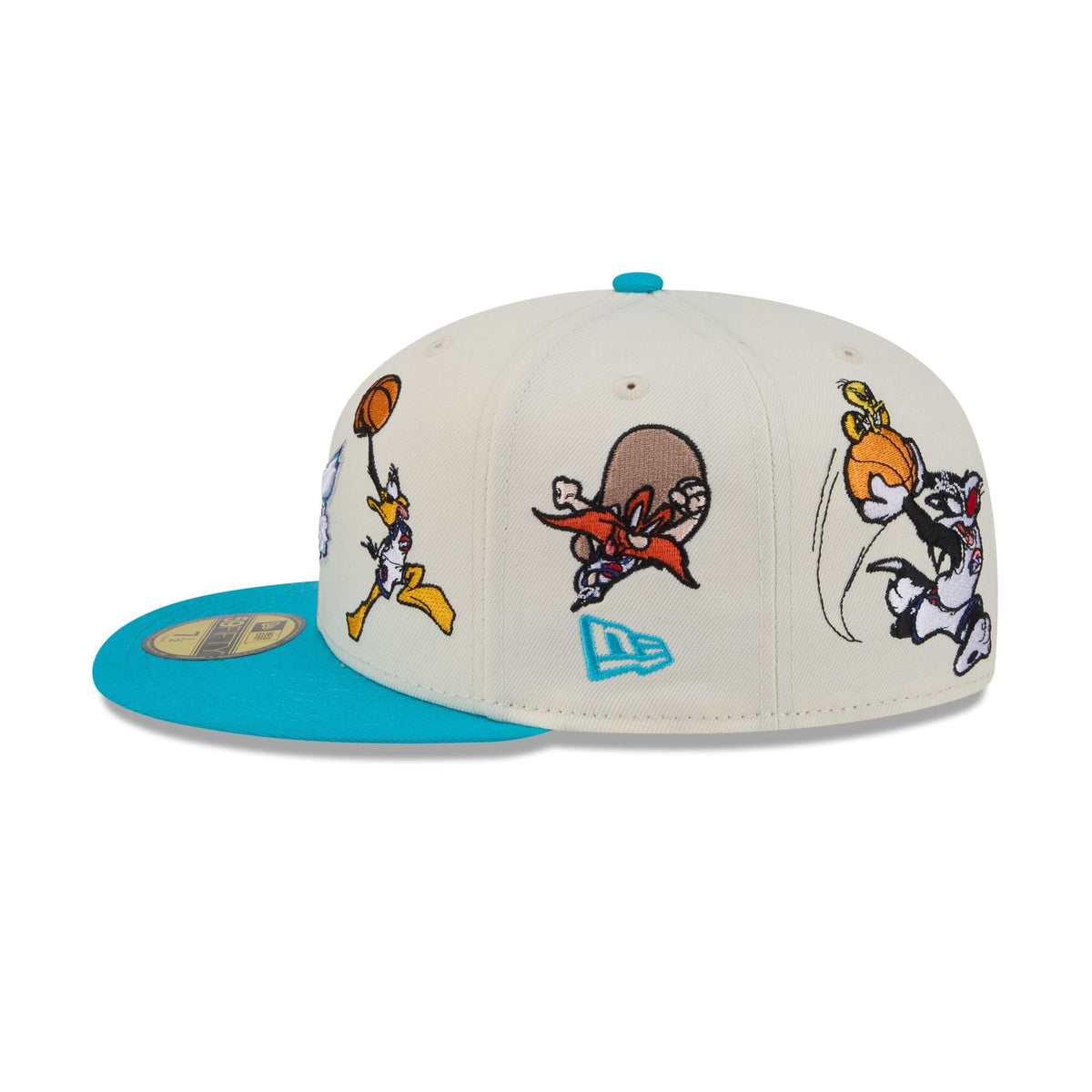 Space Jam x Charlotte Hornets Tune Squad Chrome White 59FIFTY Fitted Hat