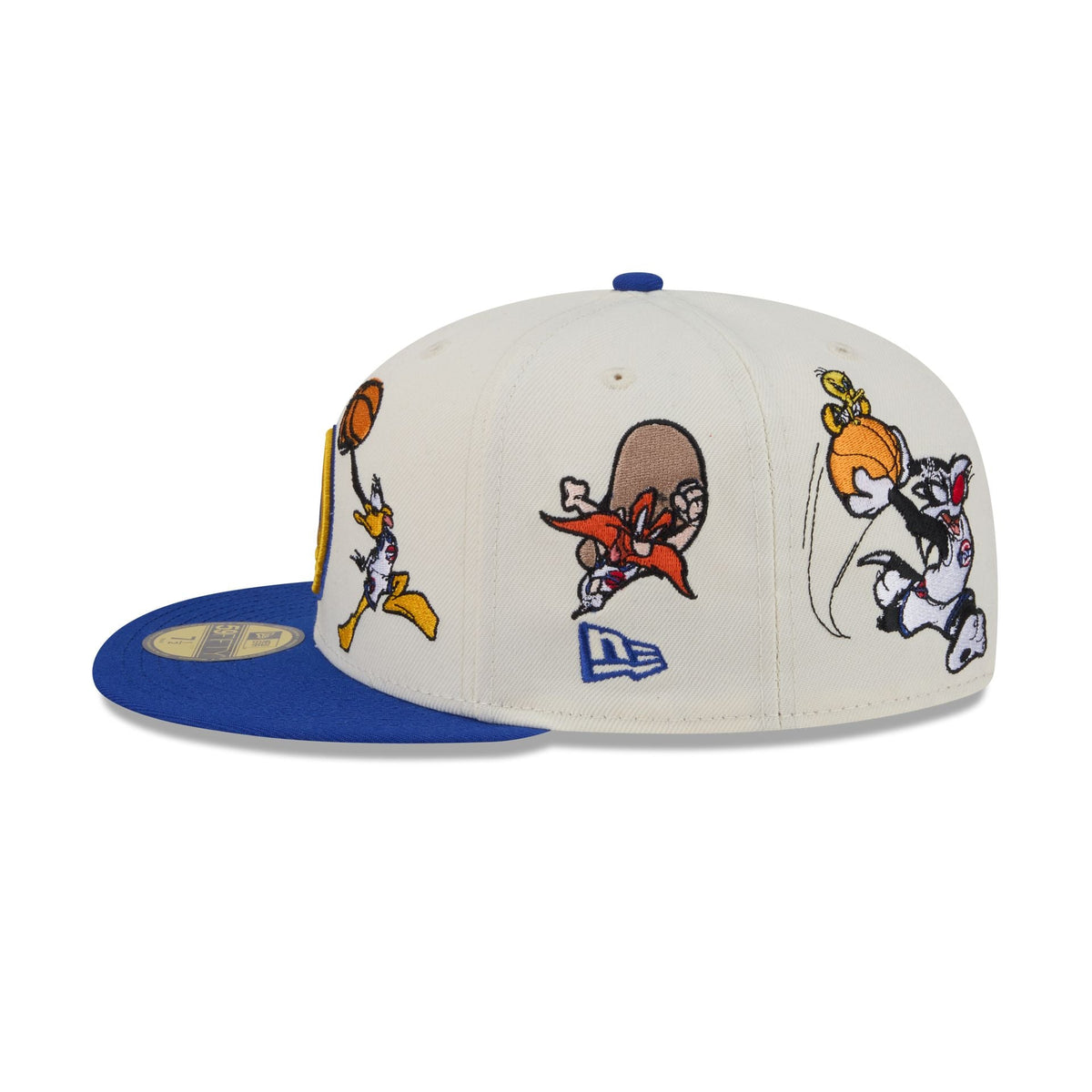 Space Jam x Golden State Warriors Tune Squad Chrome White 59FIFTY Fitted Hat