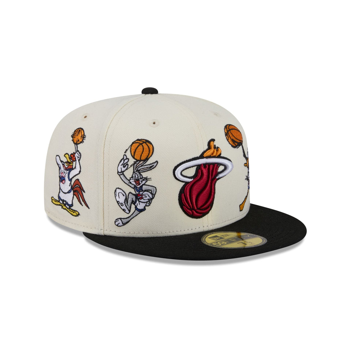 Space Jam x Miami Heat Tune Squad Chrome White 59FIFTY Fitted Hat