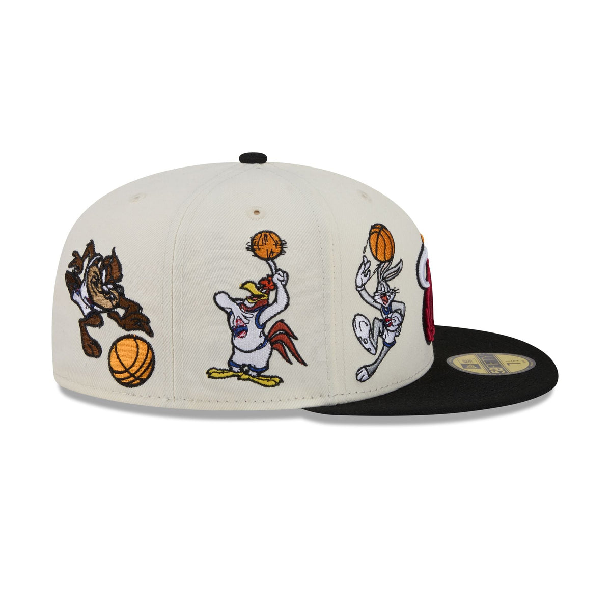 Space Jam x Miami Heat Tune Squad Chrome White 59FIFTY Fitted Hat