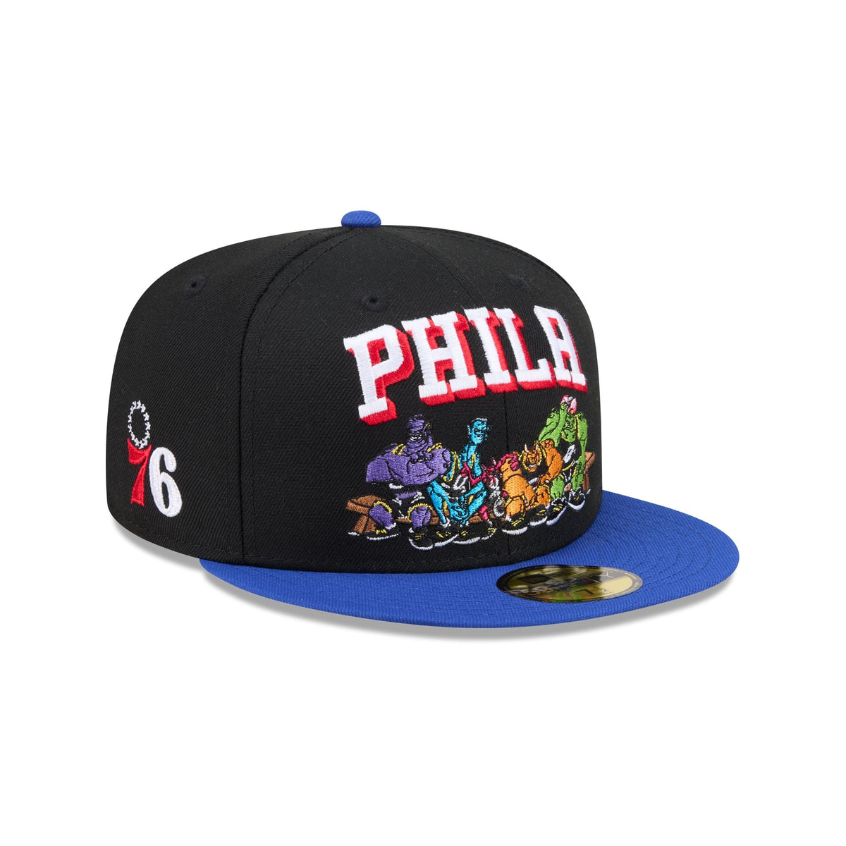 Space Jam x Philadelphia 76ers Monstars Black 59FIFTY Fitted Hat