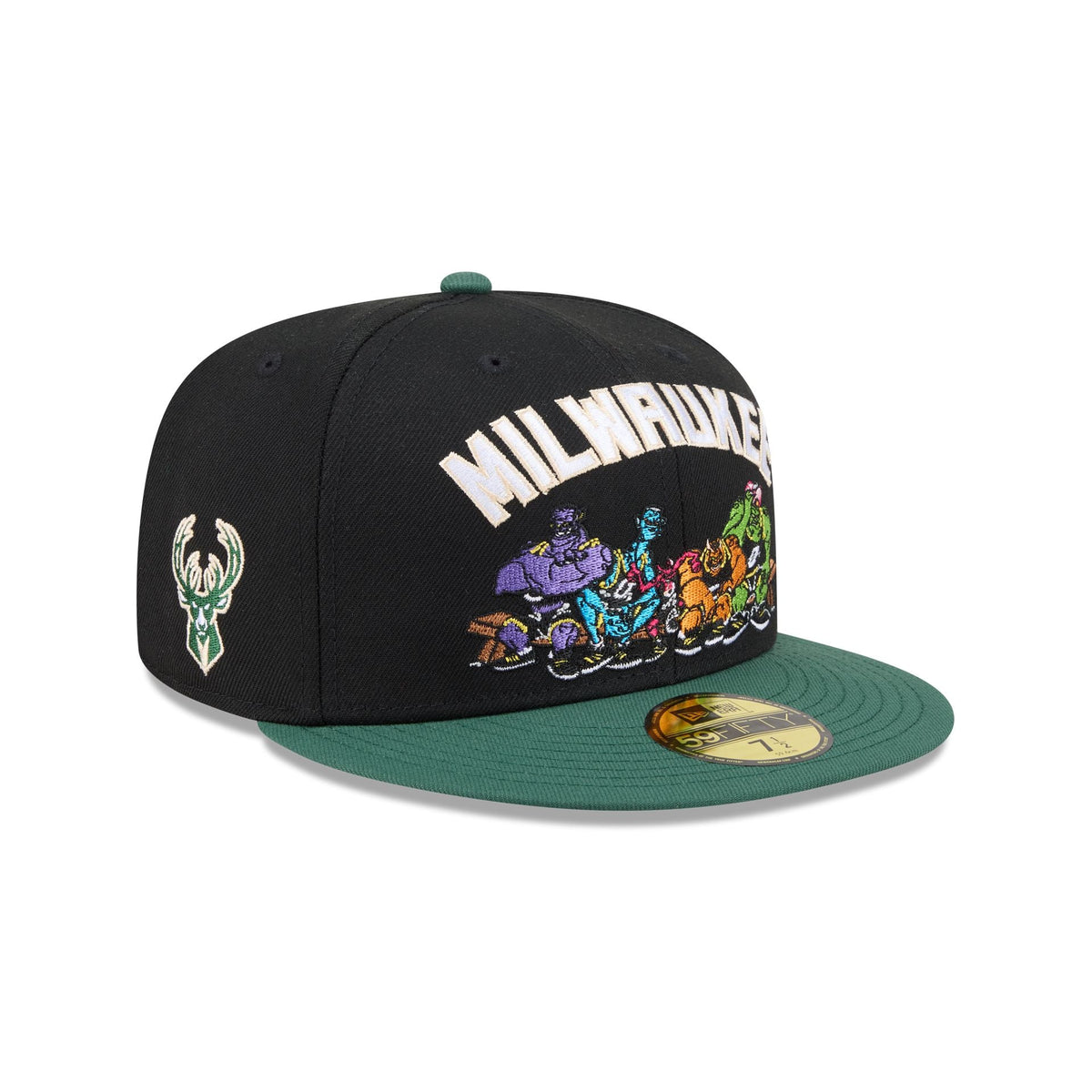 Space Jam x Milwaukee Bucks Monstars Black 59FIFTY Fitted Hat