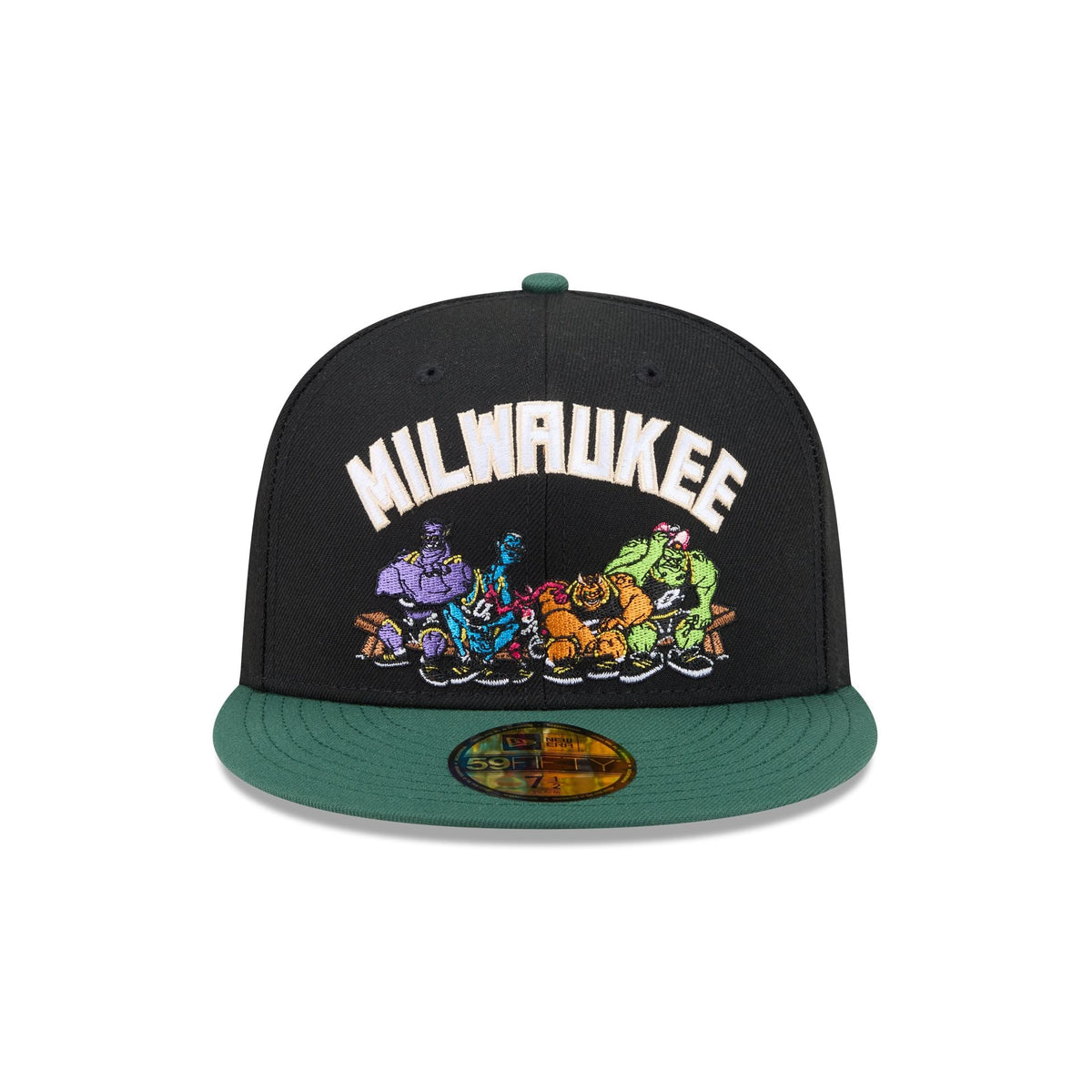 Space Jam x Milwaukee Bucks Monstars Black 59FIFTY Fitted Hat