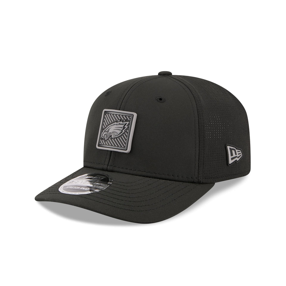 Philadelphia Eagles 2026 Training Black 9SEVENTY Stretch-Snap Hat