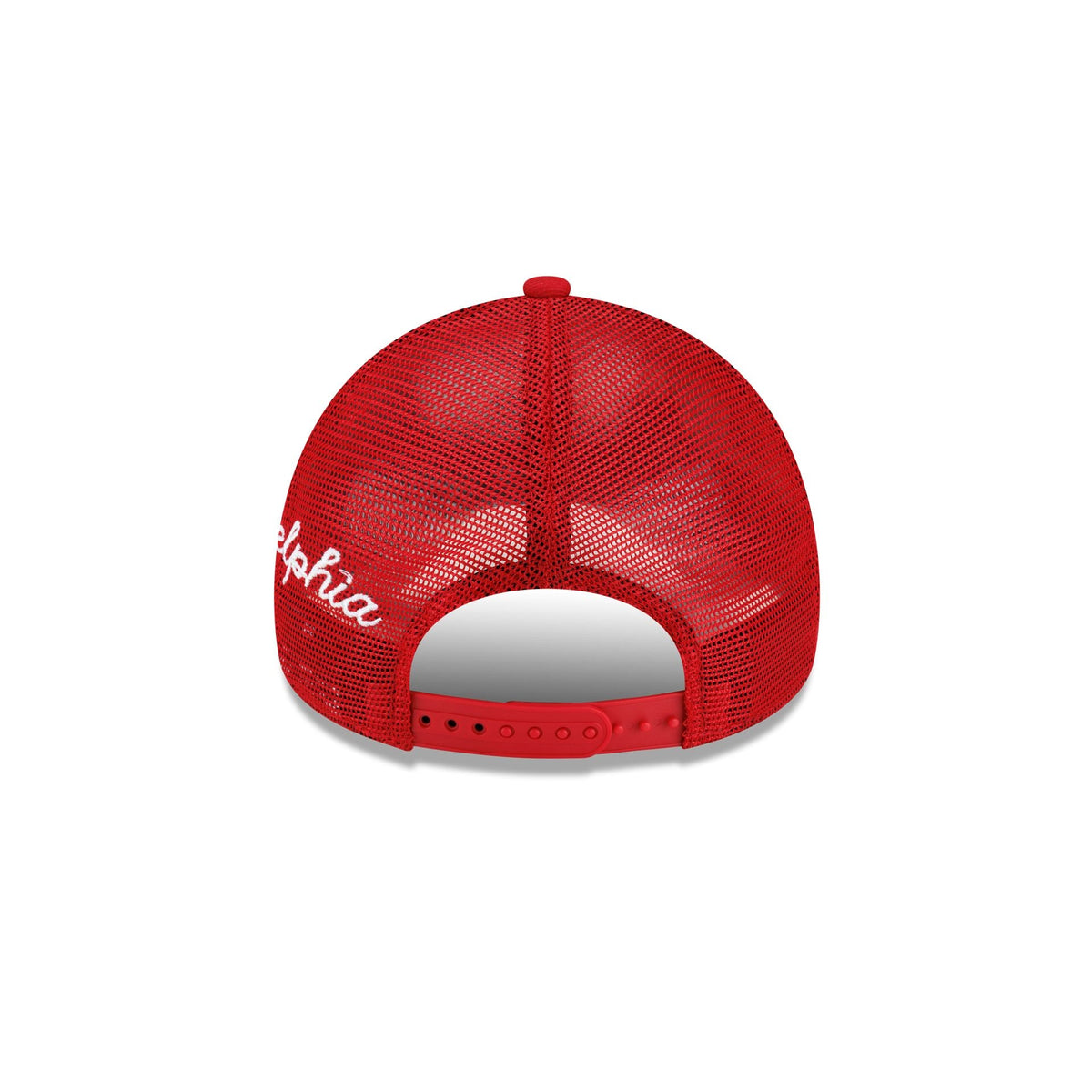 Philadelphia Phillies Side Script 9FORTY A-Frame Trucker Hat