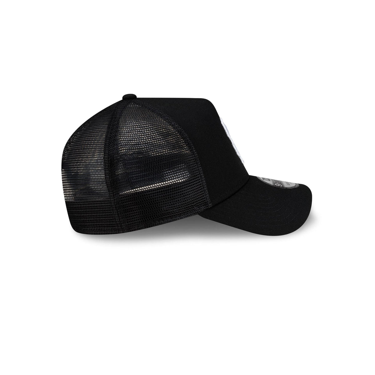 San Francisco Giants Side Script Black 9FORTY A-Frame Trucker Hat
