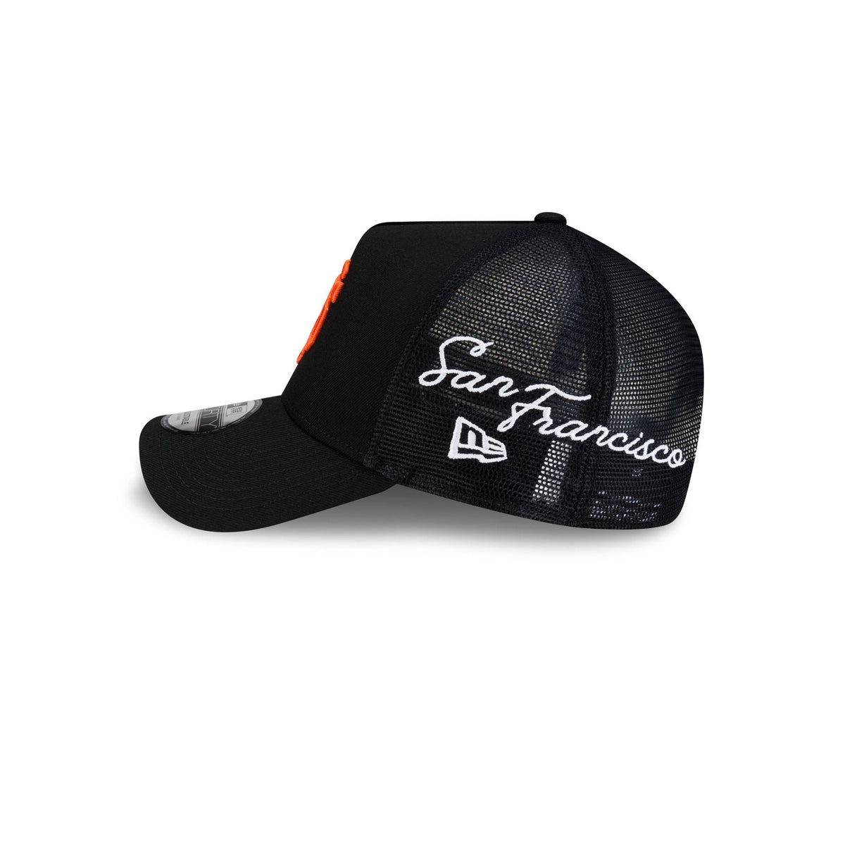 San Francisco Giants Side Script 9FORTY A-Frame Trucker Hat