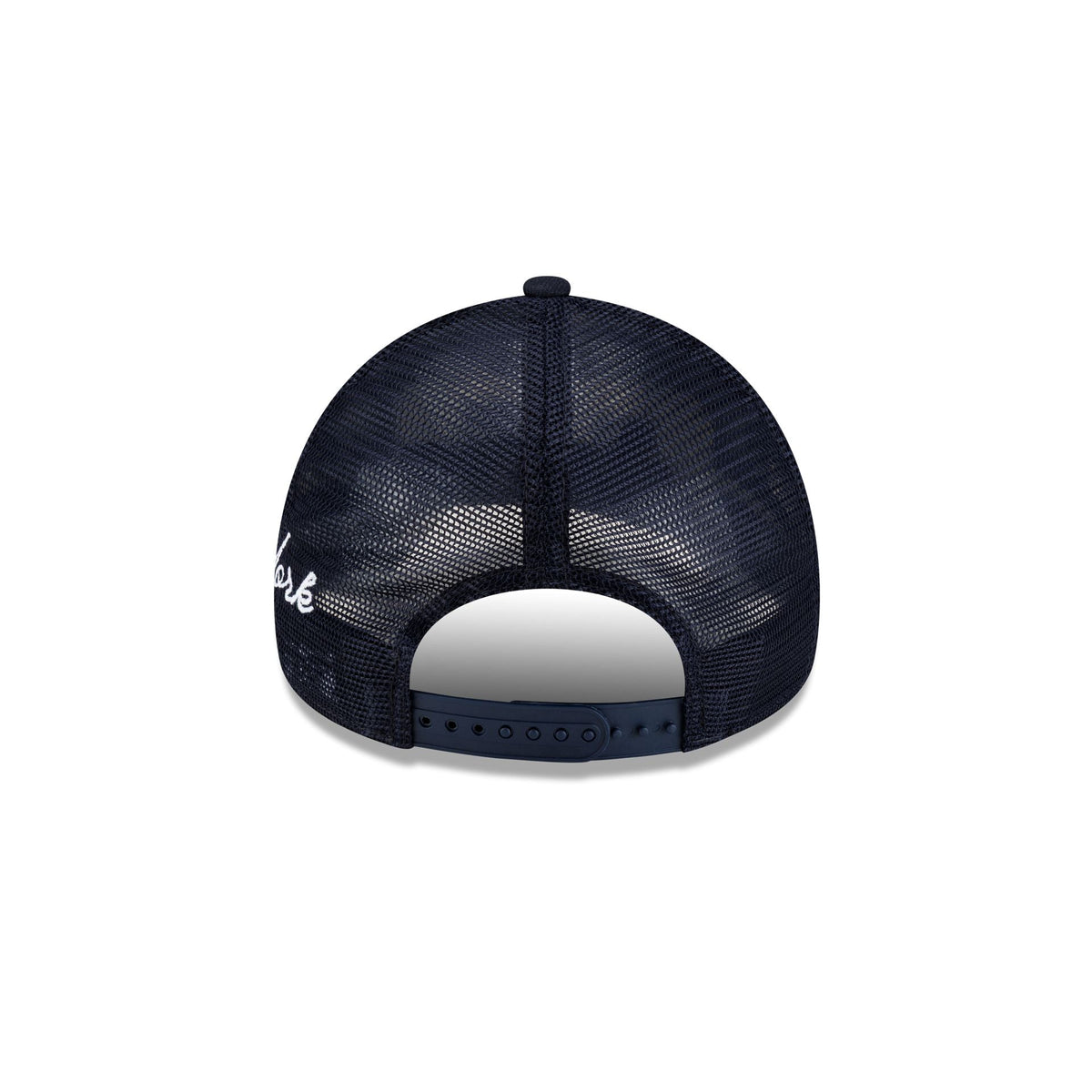 New York Yankees Side Script 9FORTY A-Frame Trucker Hat