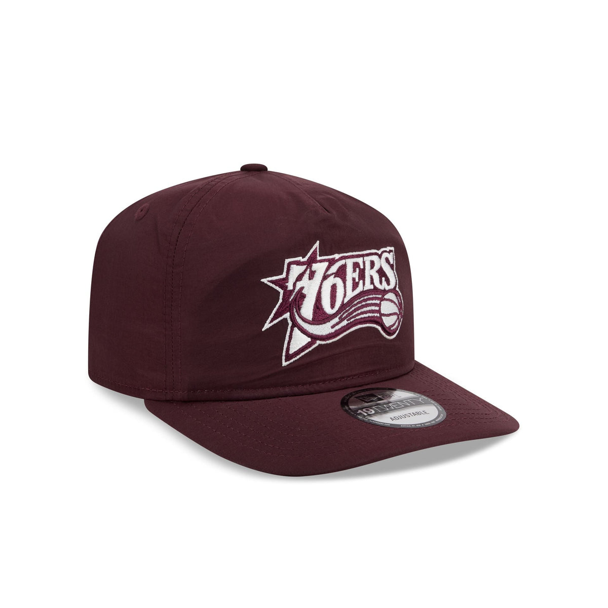 Philadelphia 76ers Burgundy Nylon 19TWENTY Adjustable Hat