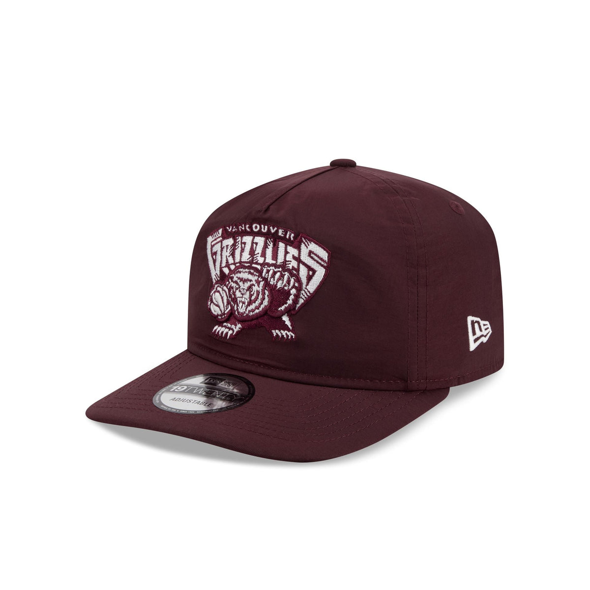 Vancouver Grizzlies  Burgundy Nylon 19TWENTY Adjustable Hat
