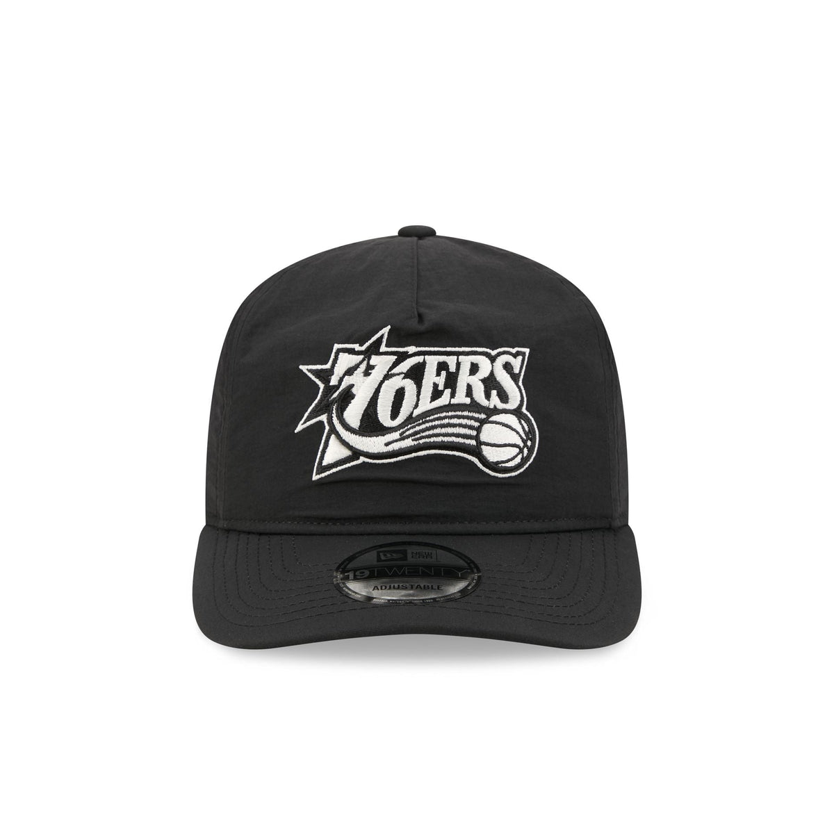 Philadelphia 76ers Black Nylon 19TWENTY Adjustable Hat