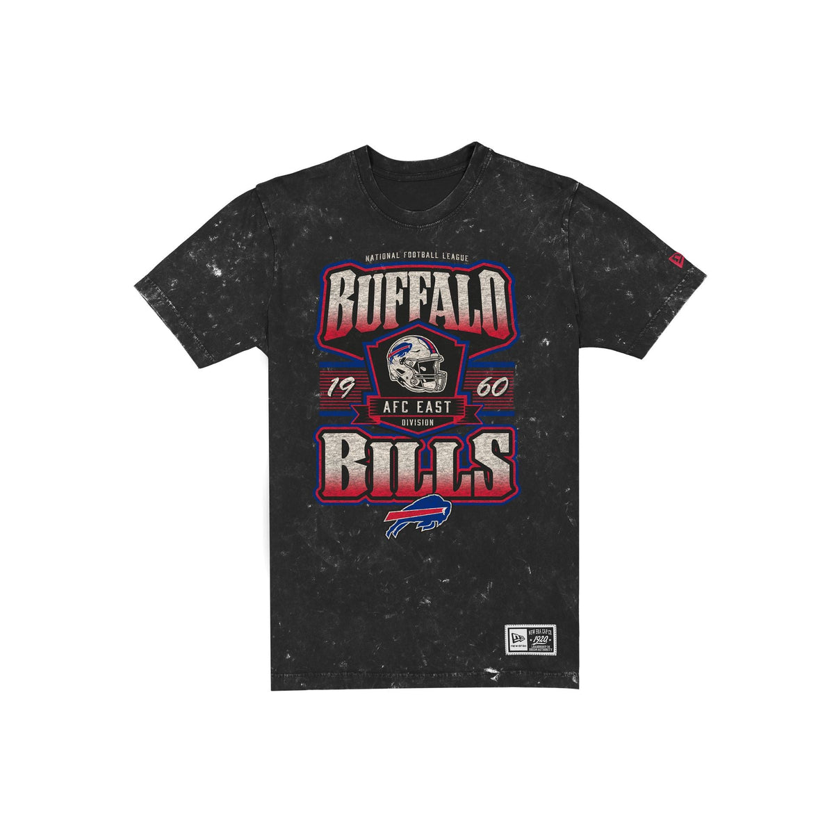 Buffalo Bills Throwback Washed Graphic Black T-Shirt