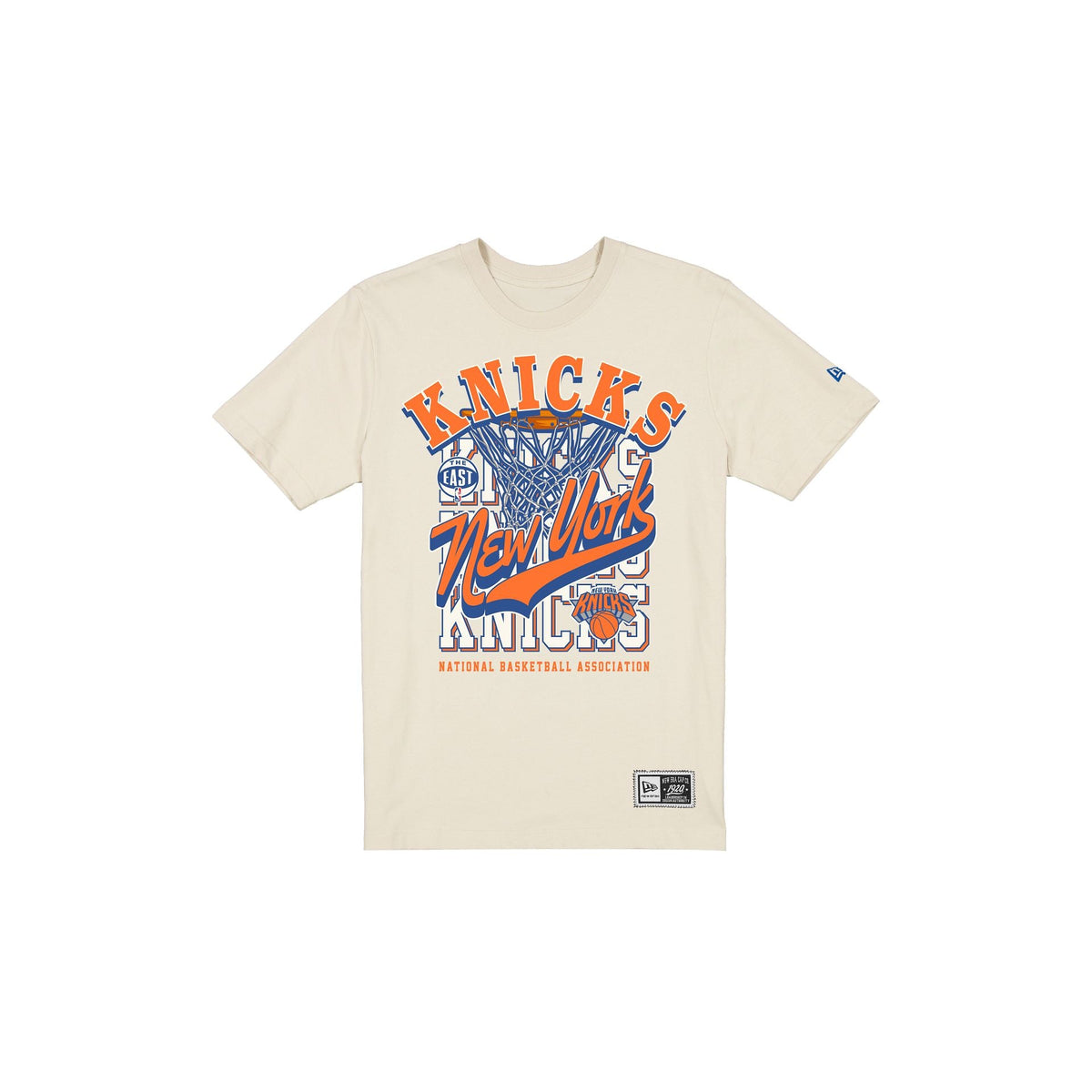 New York Knicks Throwback Net Chrome White T-Shirt