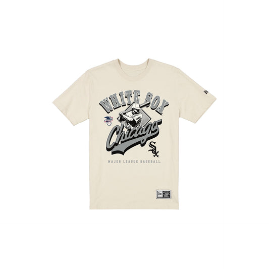 Chicago White Sox Throwback Batter Chrome White T-Shirt