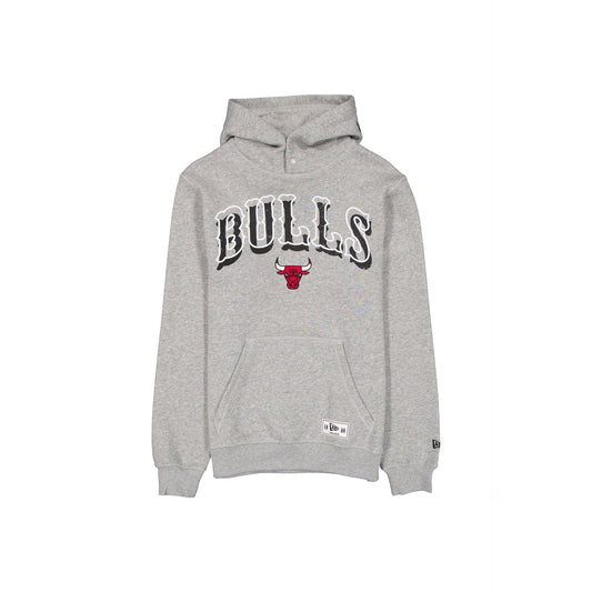 Chicago Bulls Heather Gray Varsity Hoodie