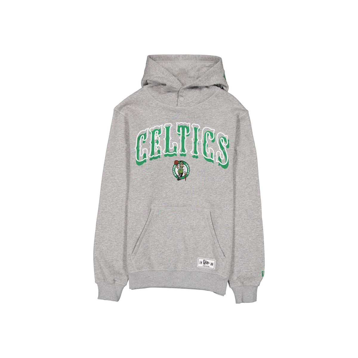 Boston Celtics Heather Gray Varsity Hoodie
