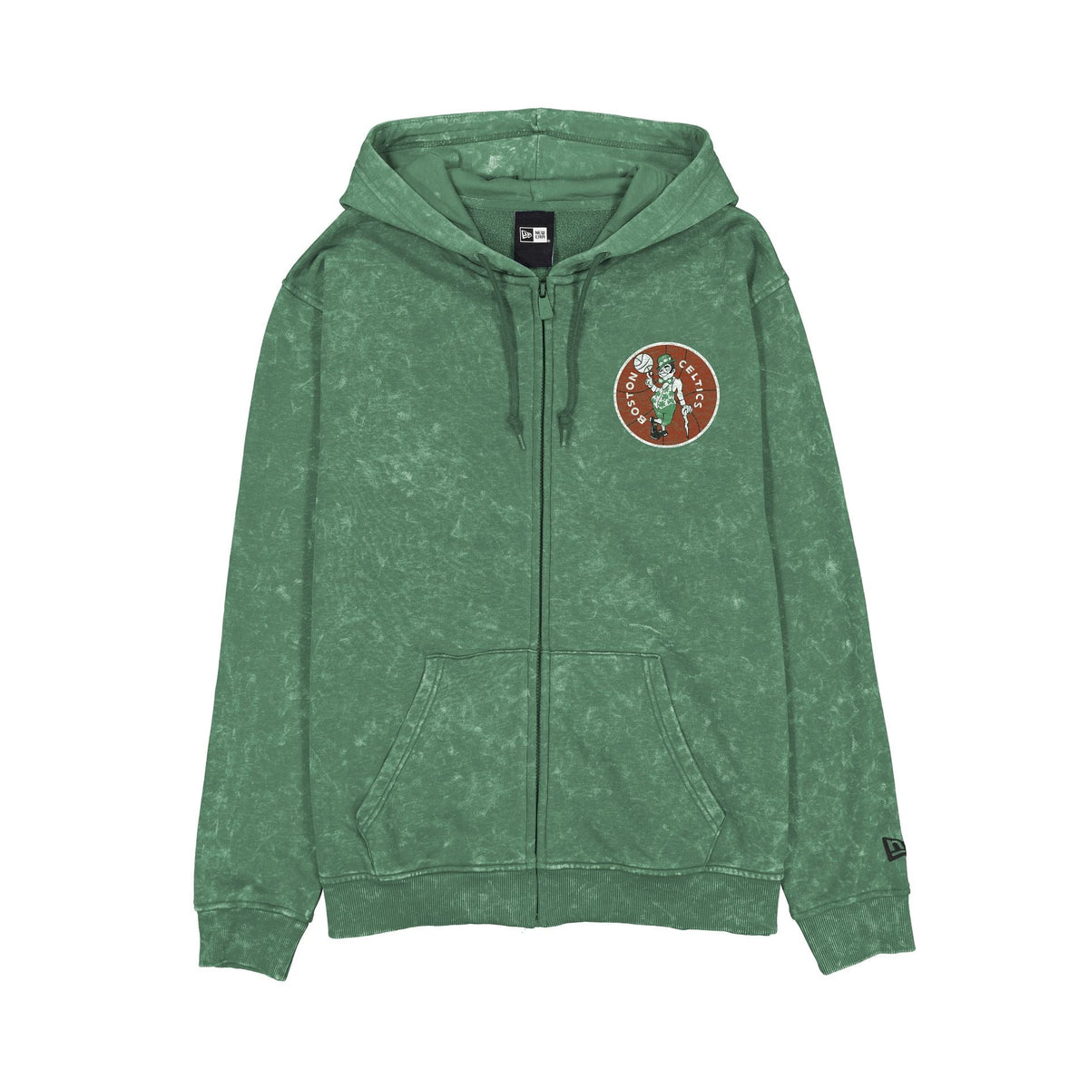 Boston Celtics Washed Graphic Full-Zip Hoodie