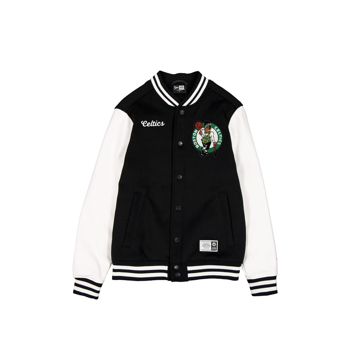 Boston Celtics Black & White Varsity Jacket