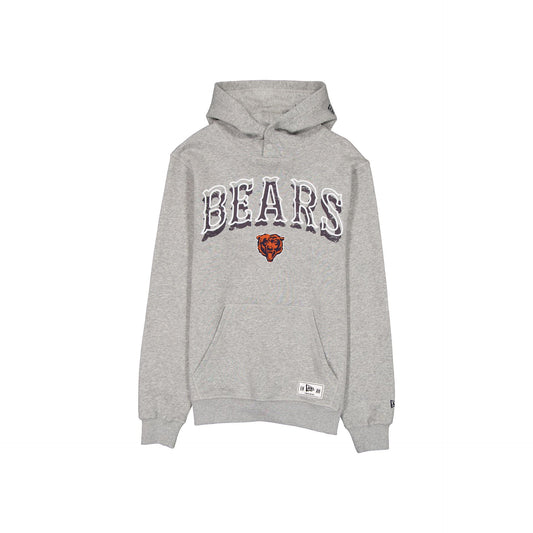 Chicago Bears Heather Gray Varsity Hoodie