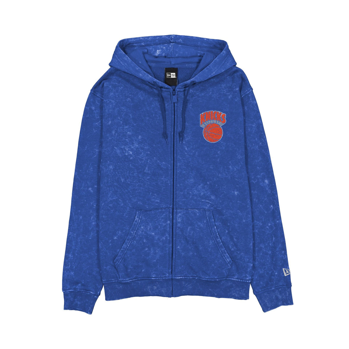 New York Knicks Washed Graphic Full-Zip Hoodie
