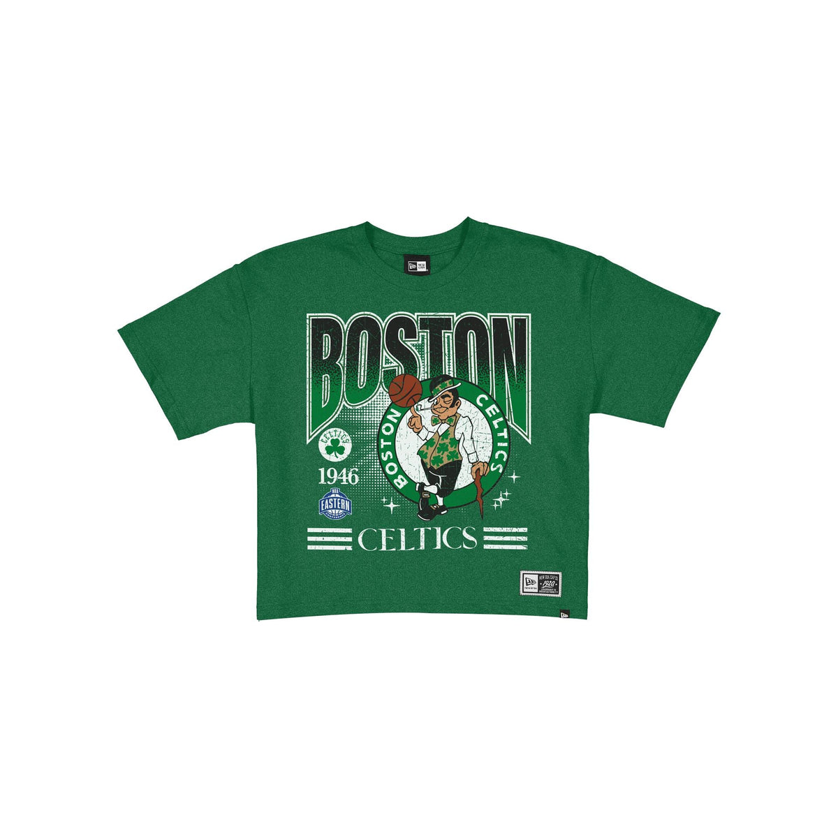 Boston Celtics Women's Throwback Cropped Graphic T-Shirt