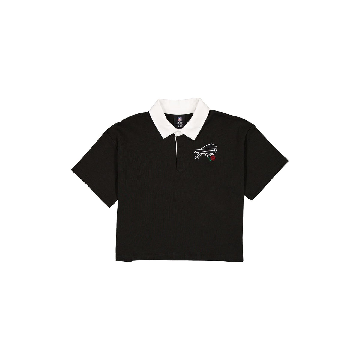 Buffalo Bills Women's Cropped Black Polo