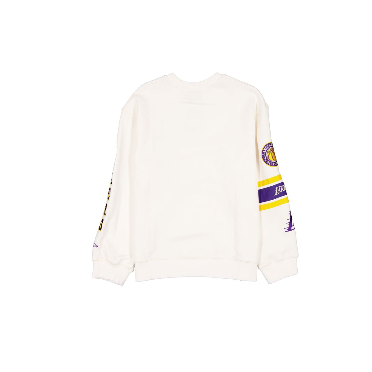 Los Angeles Lakers Women's Chrome White Varsity Crewneck