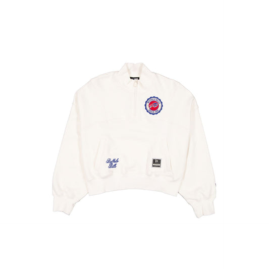 Buffalo Bills Women's Chrome White Quarter Zip
