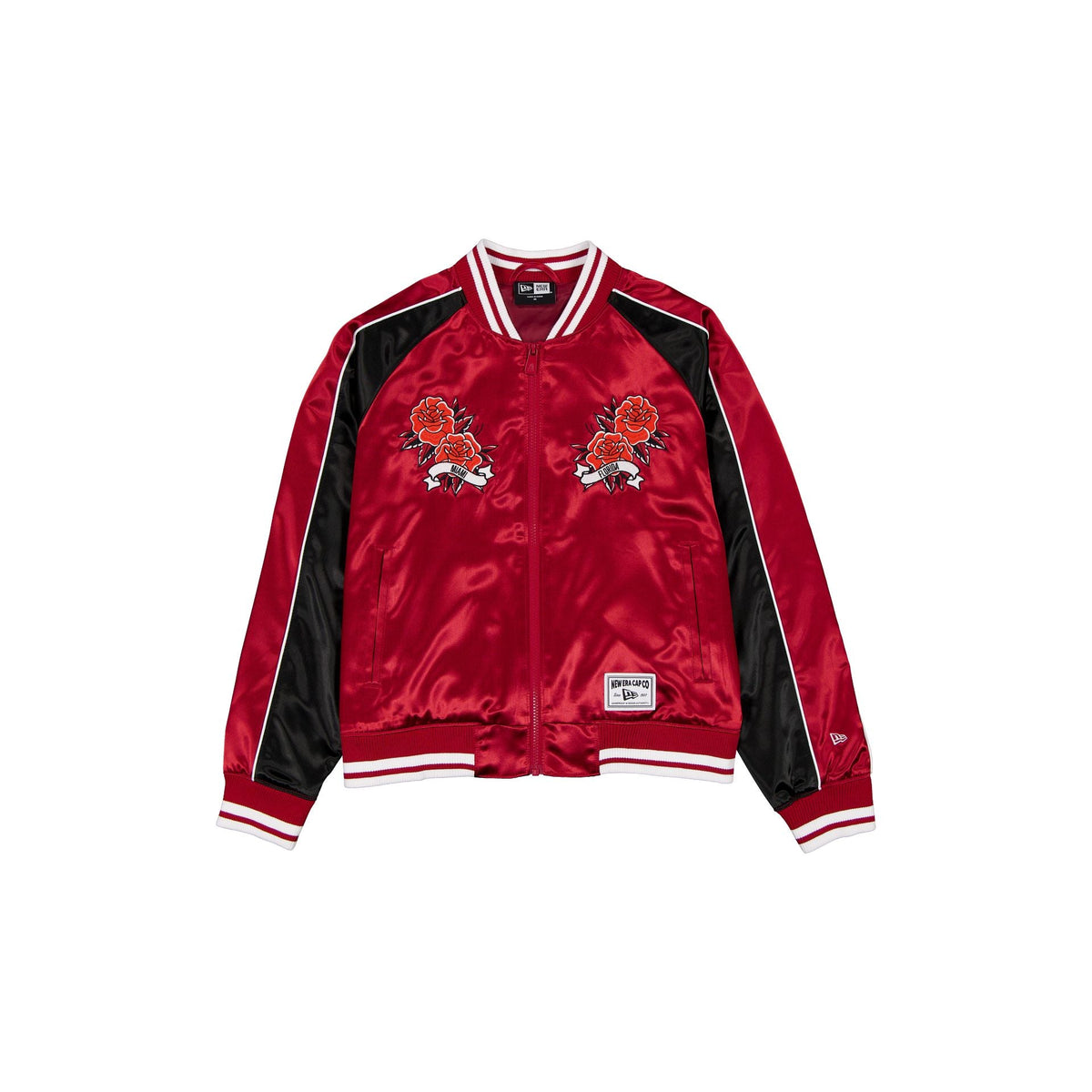 Miami Heat Women's Floral Satin Varsity Jacket