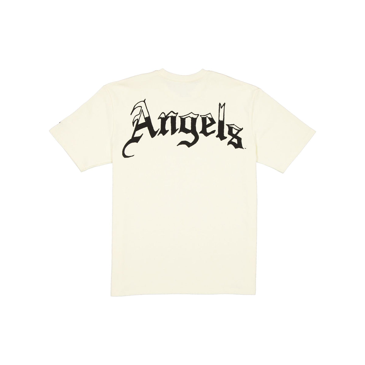 Los Angeles Angels Gothic Lettering Chrome White T-Shirt