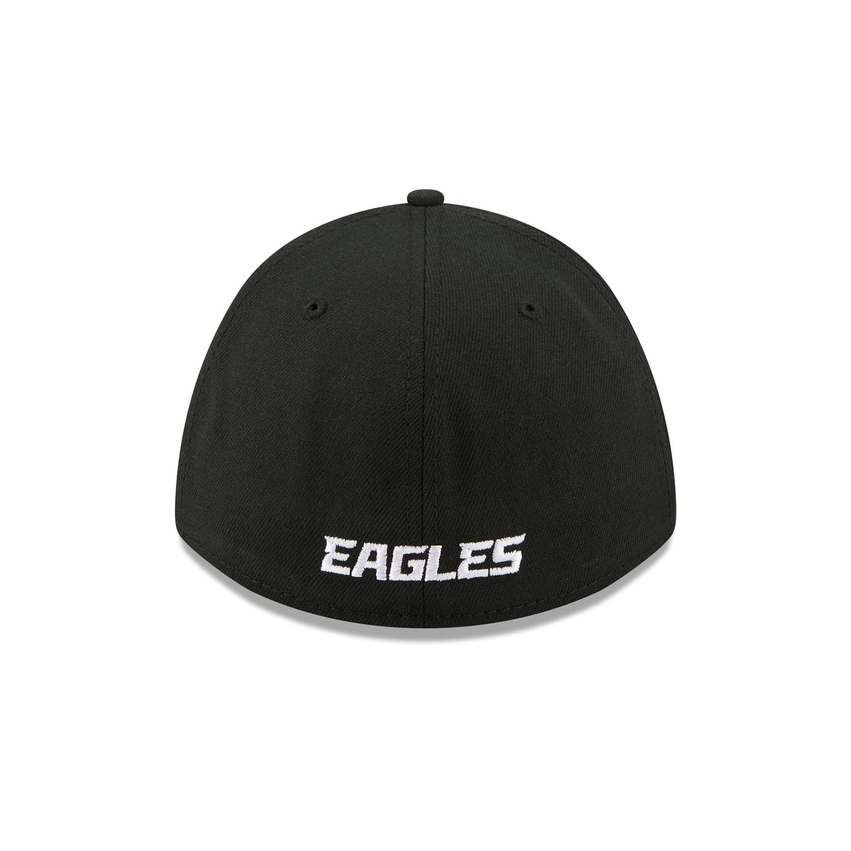 Philadelphia Eagles Poly Black & White 39THIRTY M-Crown A-Frame Stretch Fit Hat