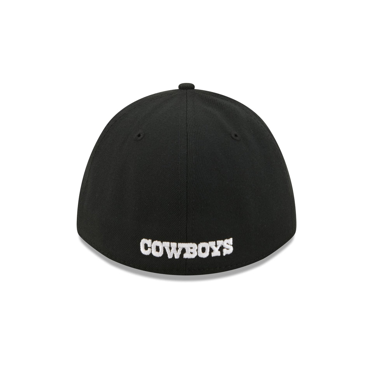 Dallas Cowboys Poly Black & White 39THIRTY M-Crown A-Frame Stretch Fit Hat