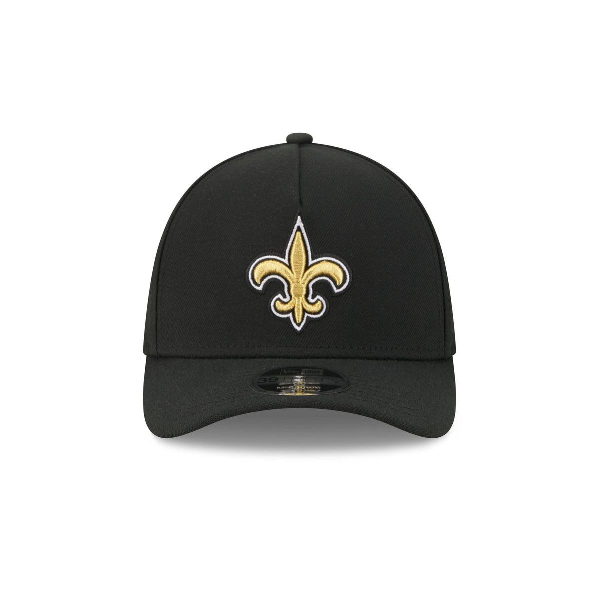 New Orleans Saints Poly 39THIRTY M-Crown A-Frame Stretch Fit Hat
