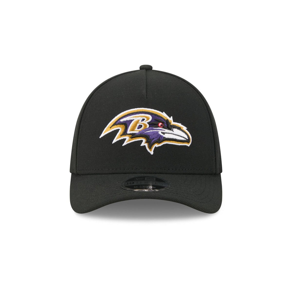 Baltimore Ravens Poly 39THIRTY M-Crown A-Frame Stretch Fit Hat