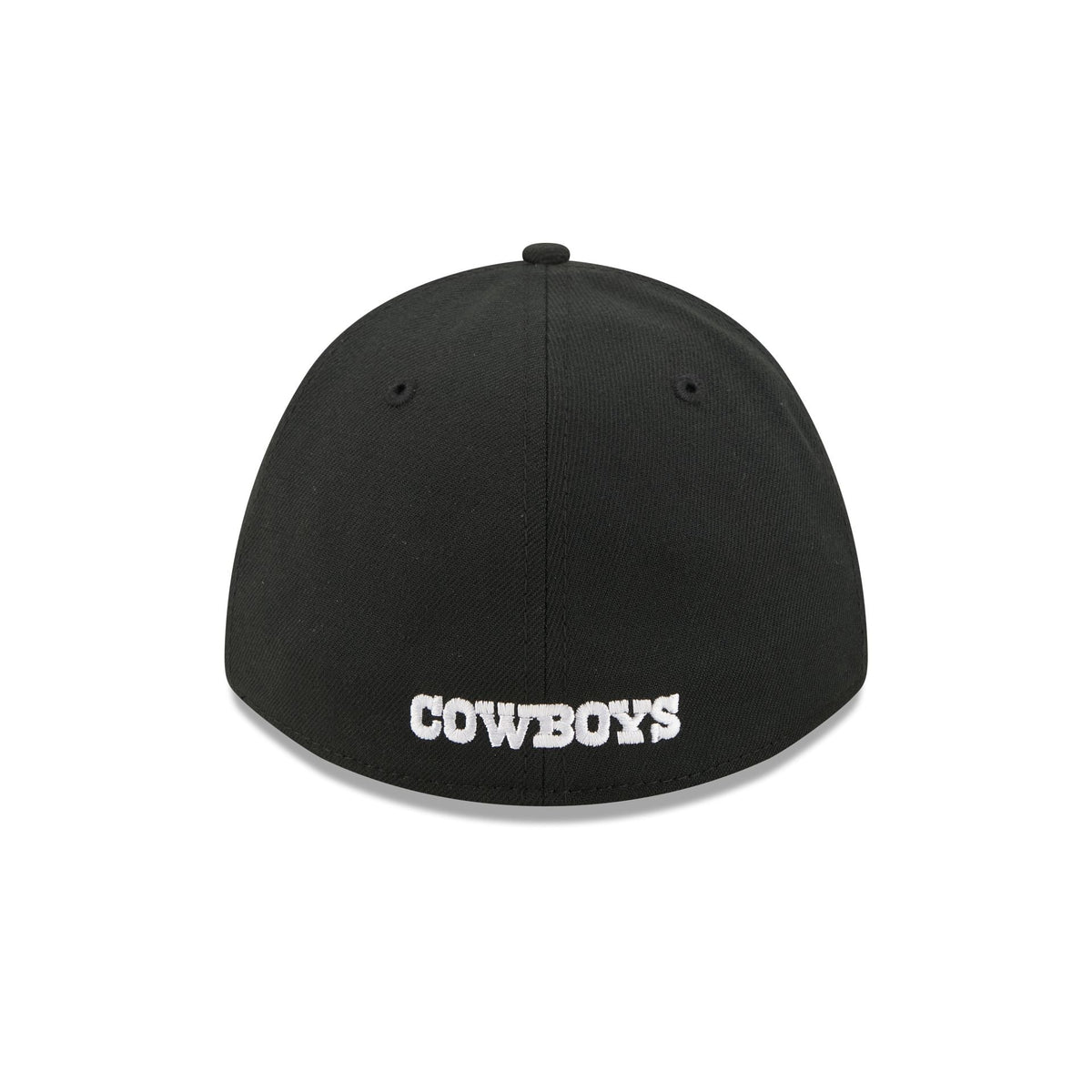 Dallas Cowboys Poly Black & White 39THIRTY M-Crown Stretch Fit Hat