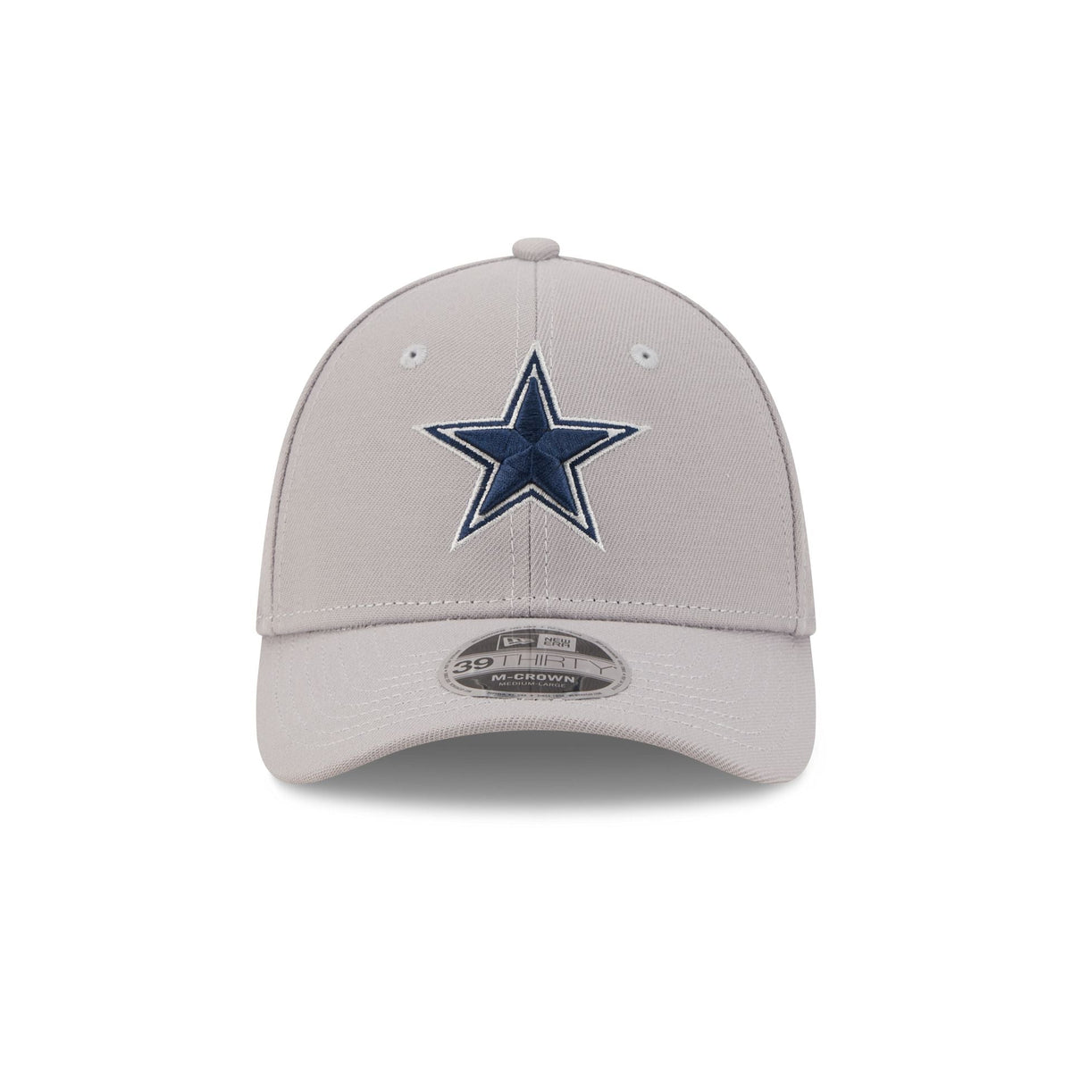 Dallas Cowboys Poly Gray 39THIRTY M-Crown Stretch Fit Hat