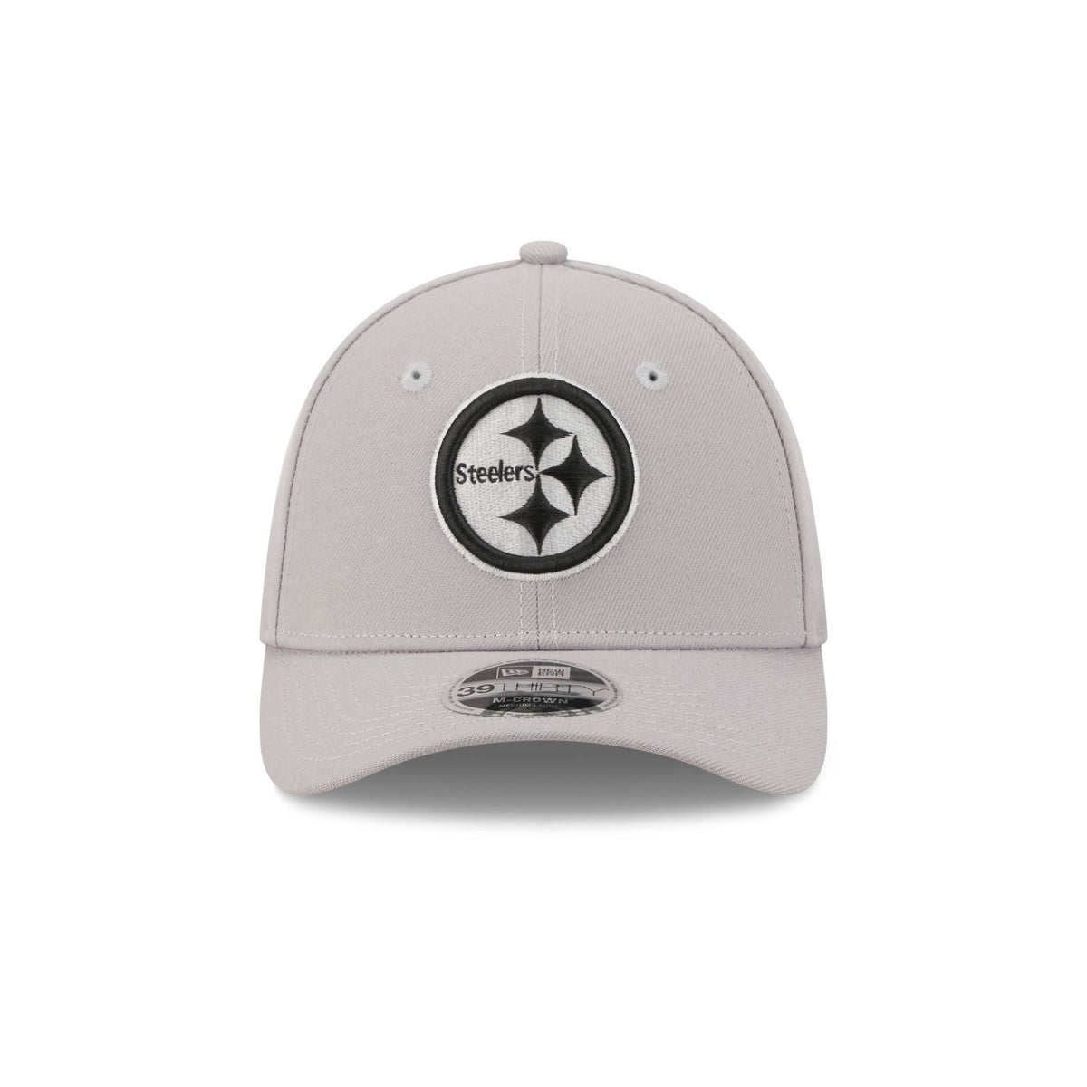 Pittsburgh Steelers Poly Gray 39THIRTY M-Crown Stretch Fit Hat