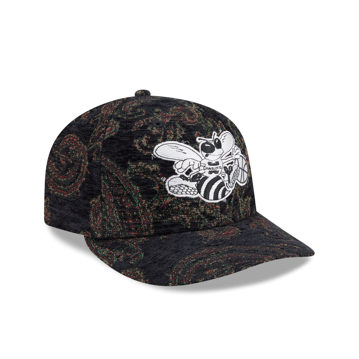 Charlotte Hornets Three Looms Jacquard Chenille 59FIFTY Fitted Hat